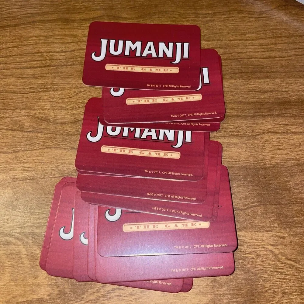 Jumanji Board Game Original Replacement 30 Danger Cards 2017 Version